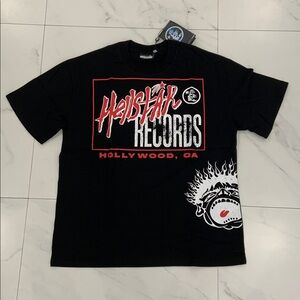 Hellstar Records Heaven Sounds Black & Red T-Shirt Mens Size Large